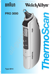 Braun Welch Allyn ThermoScan Pro 3000 Manuel D'utilisation