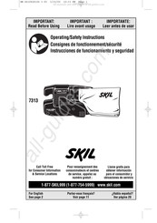 Skil 7313 Consignes De Fonctionnement/Sécurité