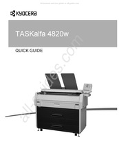 Kyocera TASKalfa 4820w Guide Rapide