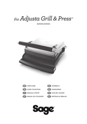 Sage the Adjusta Grill & Press SGR250BSS4EEU1 Guide Utilisateur