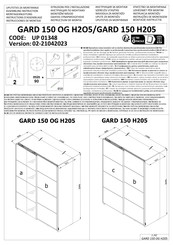 Dedeman GARD 150 OG H205 Instructions D'assemblage