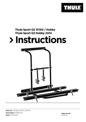 Thule Sport G2 W150 / Hobby Instructions