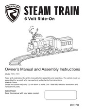 Rollplay Steam Train Instructions D'assemblage