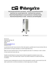 Orbegozo RF 1500 Manuel D'instructions