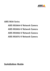 Axis M3075-V Guide D'installation