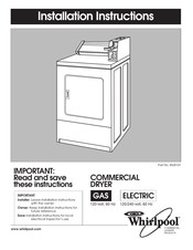 Whirlpool CGE2761KQ2 Instructions D'installation