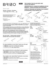 Brizo T70210 T703 Serie Instructions D'installation