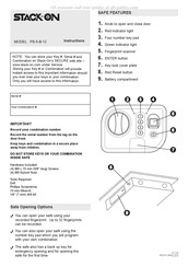 STACK-ON PS-5-B-12 Manuel D'instructions