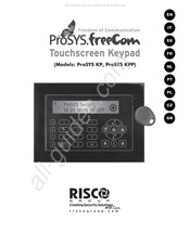 Risco ProSYS KPP Manuel D'instructions