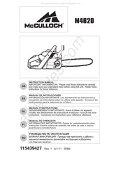 McCulloch M4620 Manuel D'instructions