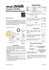 Heath Zenith BL-5511 Manuel D'instructions