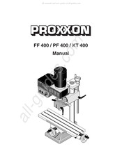 Proxxon PF 400 Manuel