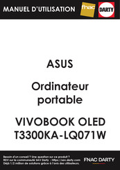 Asus VIVOBOOK OLED T3300KA-LQ071W Manuel Électronique