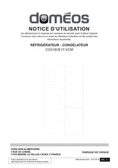 DOMEOS CO318VE17-VCM Notice D'utilisation