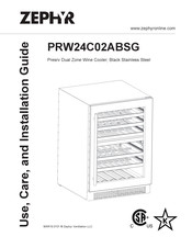Zephyr PRW24C02ABSG Guide D'utilisation, D'entretien Et D'installation