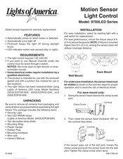 Lights of America 9700LED Serie Instructions D'installation