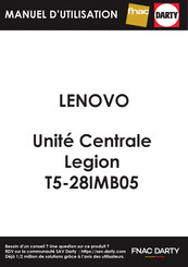 Lenovo Legion R5 28IMB05 Guide D'utilisation