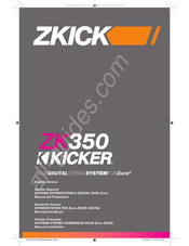 Kicker iKICK ZK350 Manuel D'utilisation