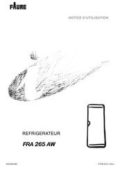 FAURE FRA 265 AW Notice D'utilisation