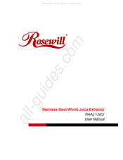 Rosewill RHAJ-12001 Mode D'emploi