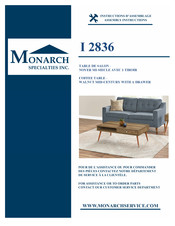 Monarch Specialties I 2836 Instructions D'assemblage