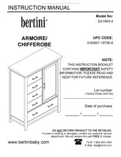 Bertini DA1805-4 Instructions D'installation