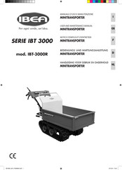 IBEA IBT 3000 Serie 2014 Notice D'emploi Et D'entretien