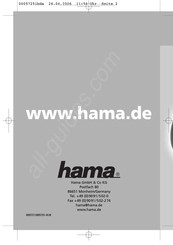 Hama 00057251 Mode D'emploi