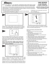 GeneralAire 1000 Série Instructions D'installation