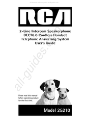 RCA 25210 Mode D'emploi