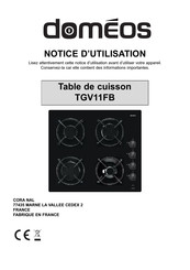 DOMEOS TGV11FB Notice D'utilisation