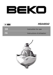 Beko HSA40542 Instructions D'utilisation