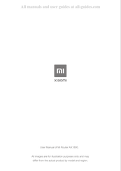 Xiaomi Mi Router AX1800 Mode D'emploi