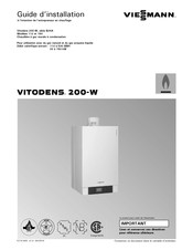 Viessmann VITOTRONIC 200 Vitodens 200-W B2HA 150 Guide D'installation