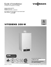 Viessmann VITODENS 200-W B2HA 100 Guide D'installation