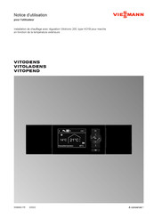 Viessmann Vitotronic 200 Notice D'utilisation