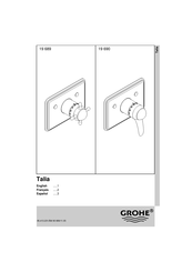 Grohe Talia 19 690 Instructions D'installation