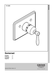 Grohe Somerset 19 320 Instructions D'installation