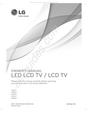 LG 42LS562T-ZD Manuel D'utilisation