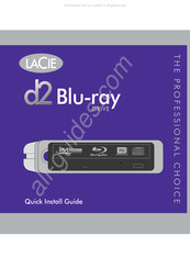 LaCie d2 Blu-ray Guide D'installation Rapide