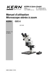 KERN and SOHN OZC 583 Manuel D'utilisation