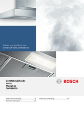 Bosch DIV016G10 Notice D'utilisation