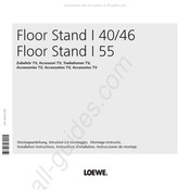 Loewe Floor Stand I 40 Instructions D'installation