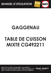 Gaggenau CG 492 Mode D'emploi