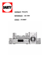 Philips MX 999 Mode D'emploi
