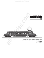 marklin RBe 2/4 Série Mode D'emploi