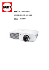 Panasonic 3517799 Manuel D'utilisation