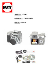 Kodak EasyShare Z650 Zoom Guide D'utilisation