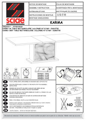 SCIAE KARMA 3657 Instructions D'assemblage