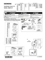 Siemens 3VL41 LQ 0-0AA0 Série Instructions D'installation